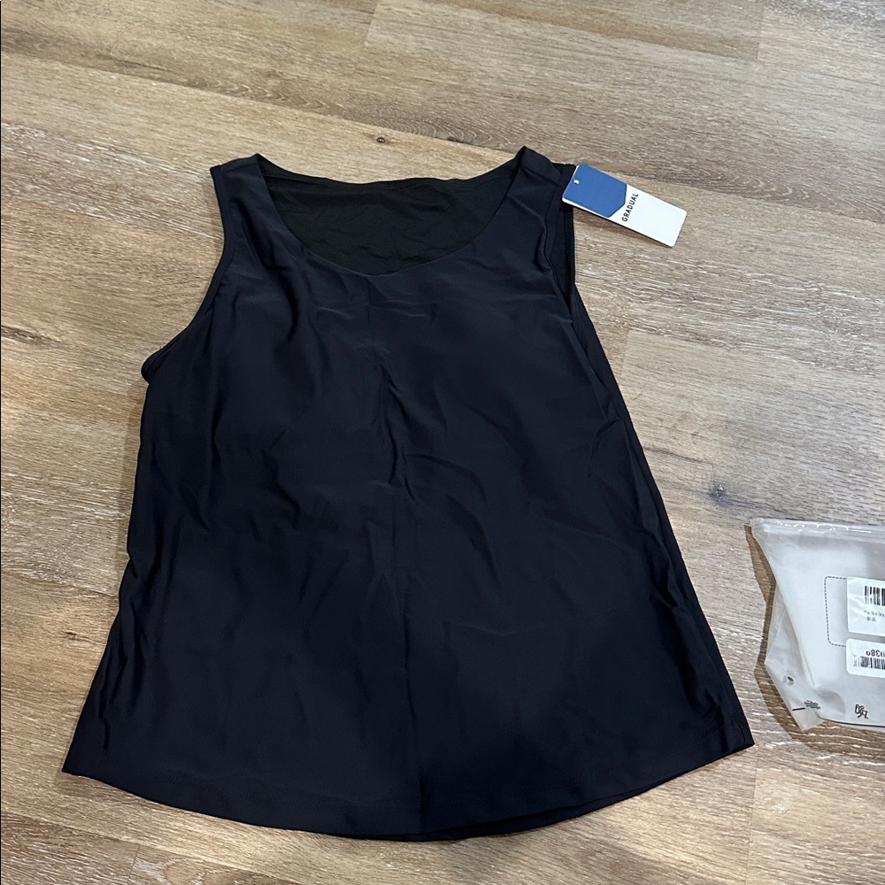 NWT gradual high neck swim top no bottom - black small